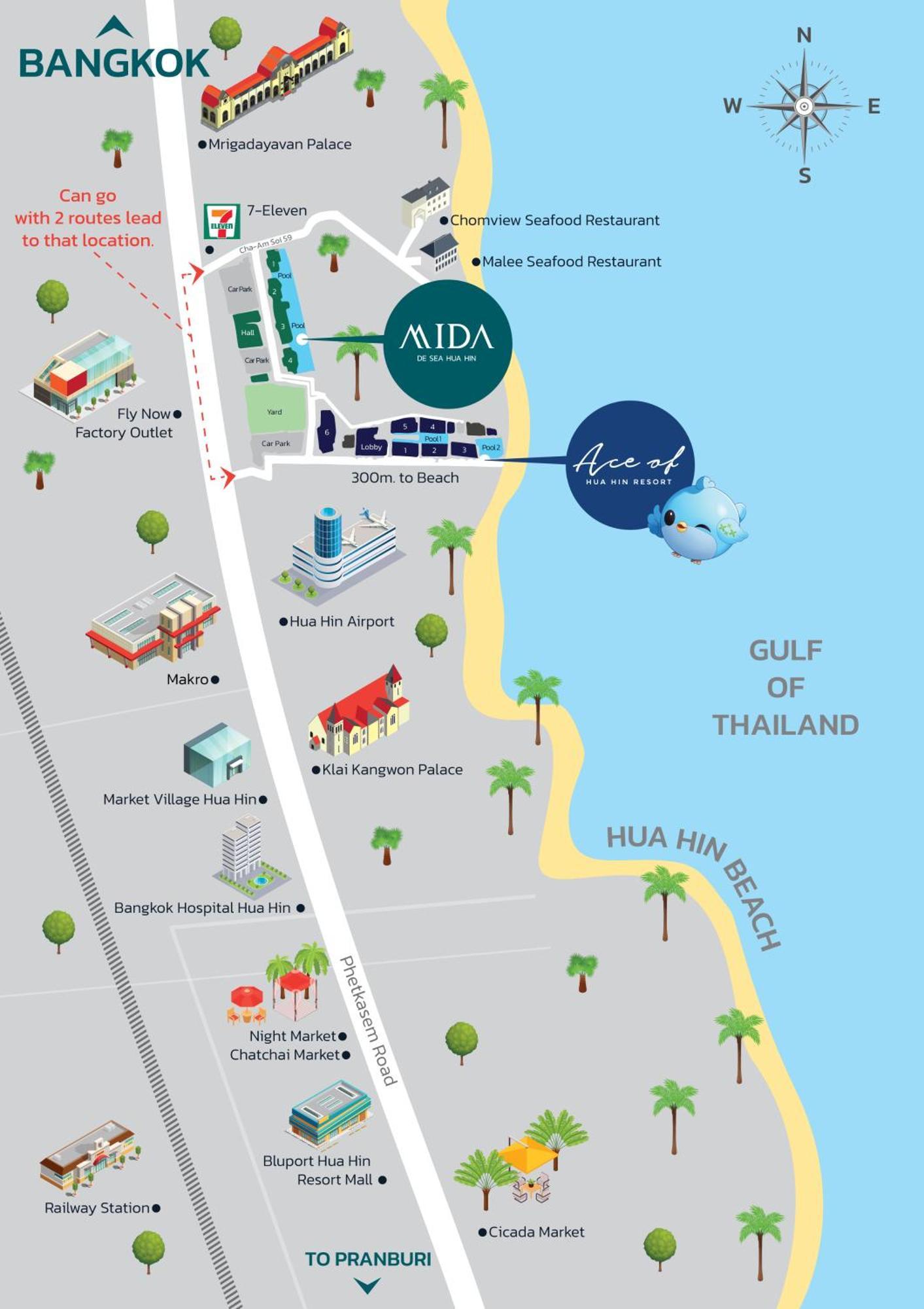 Mida De Sea Hua Hin - Sha Plus Cha-Am Eksteriør bilde